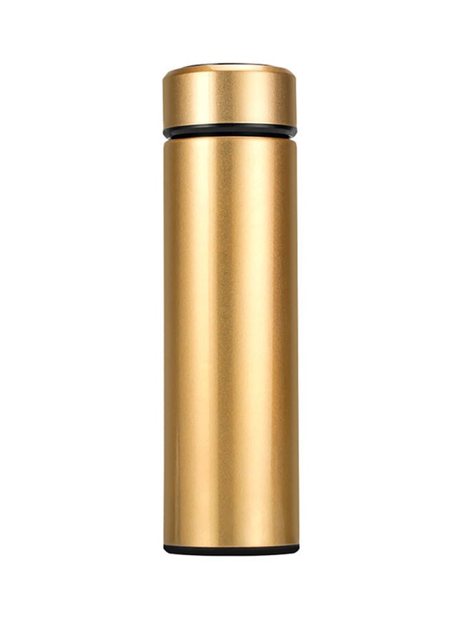 Stainless Steel Temperature Display Flasks Gold 25x7x7centimeter