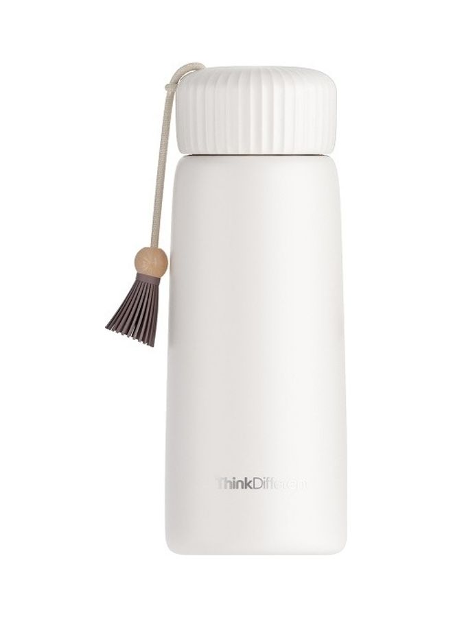 Stainless Steel Tassel Vacuum Flask White/Beige