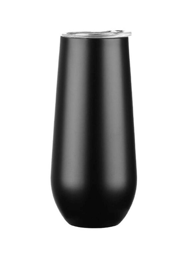 Stainless Steel Vacuum Cup Black 16x7x6cm