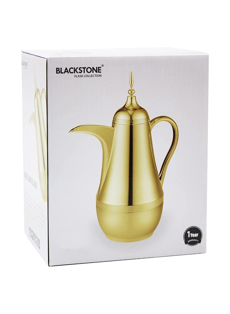 Arabic Vacuum Flask Leakproof Thermos for Tea or Coffee Gold