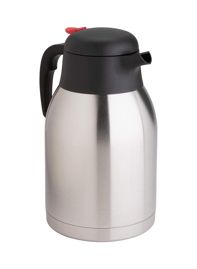 Thermal Coffee Jug With Lid Silver/Black