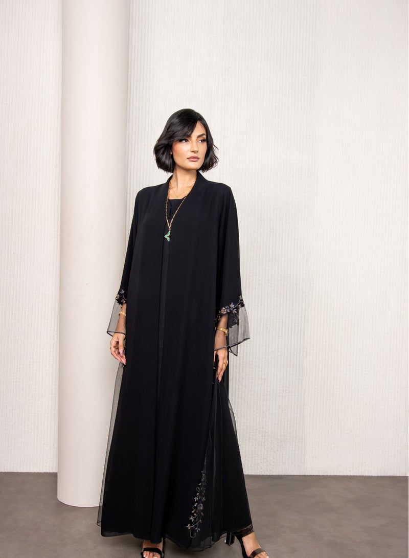 Luxury Abaya chiffon with handmade