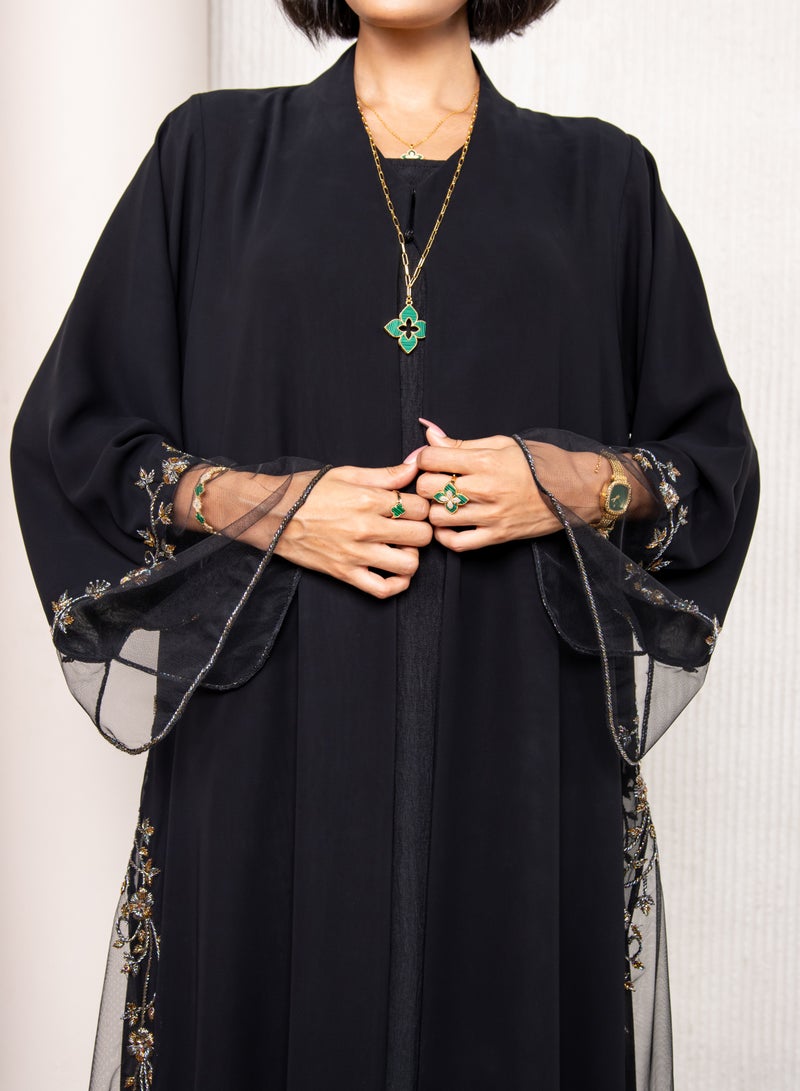 Luxury Abaya chiffon with handmade