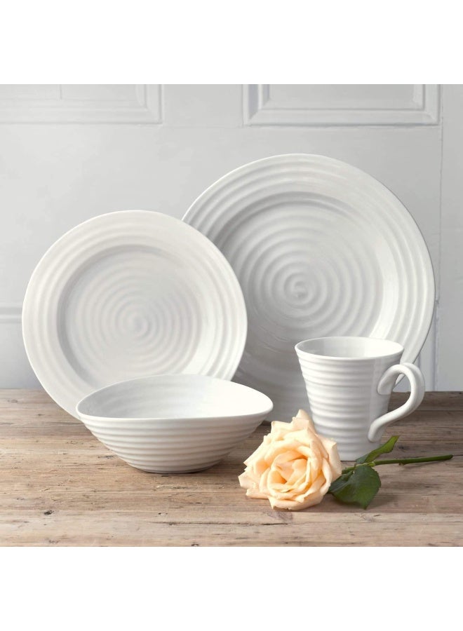 Portmeirion Home And Gifts Place Setting  Porcelain  White  28 X 28 X 6.6 Cm