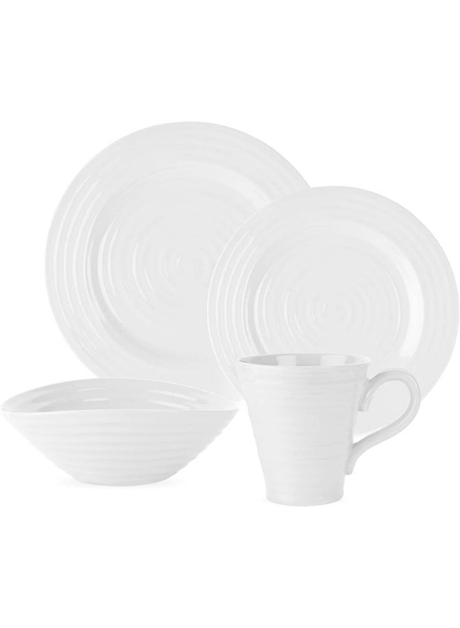 Portmeirion Home And Gifts Place Setting  Porcelain  White  28 X 28 X 6.6 Cm