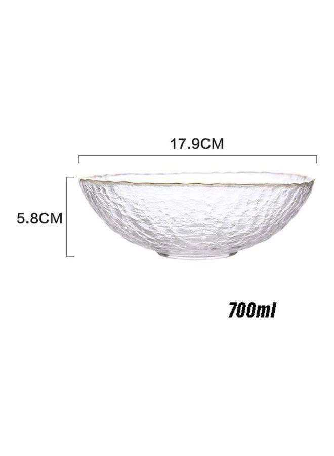 Ice Flower Salad Bowl White/Gold 700ml