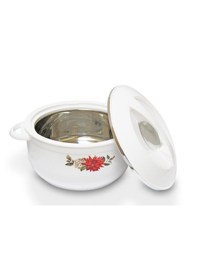 Insulated Stainless Steel Casserole Nova White 5500ML