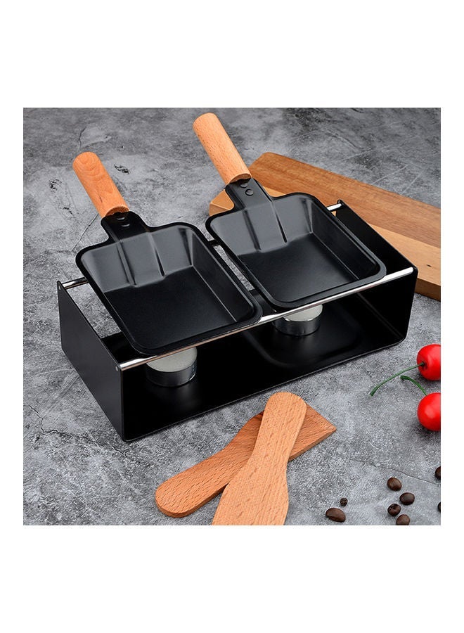 Non-Stick Cheese Melter Pan Black/Brown 23.50x7.00x10.50cm