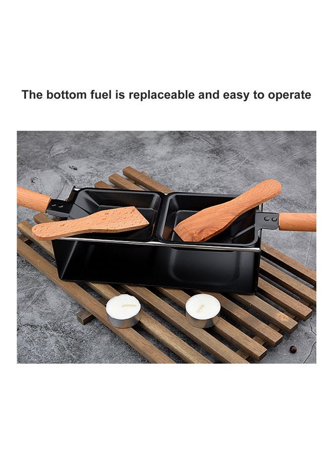 Non-Stick Cheese Melter Pan Black/Brown 23.50x7.00x10.50cm