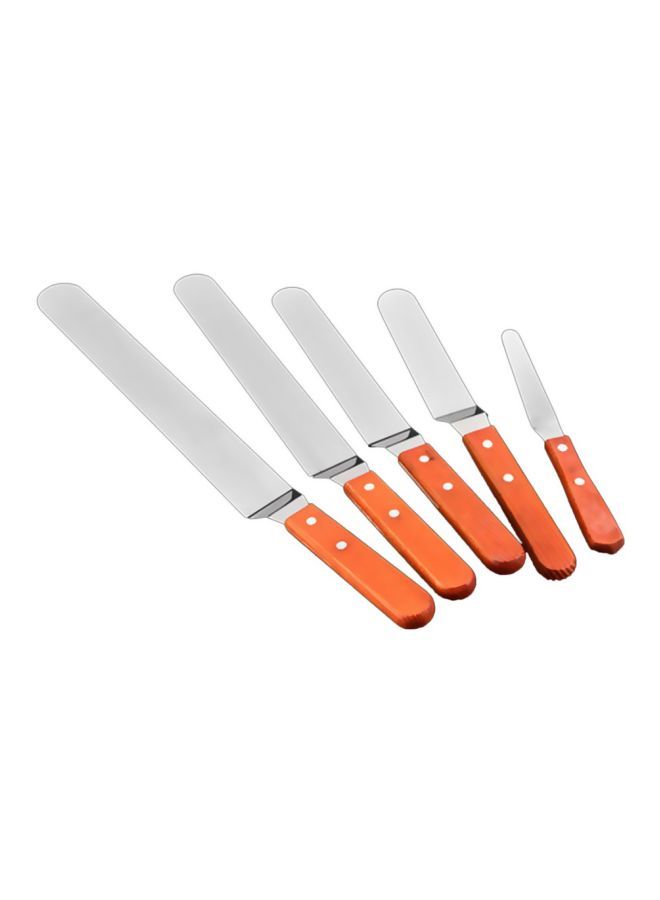 Stainless Steel Spatula Silver/Orange 26x3.2centimeter