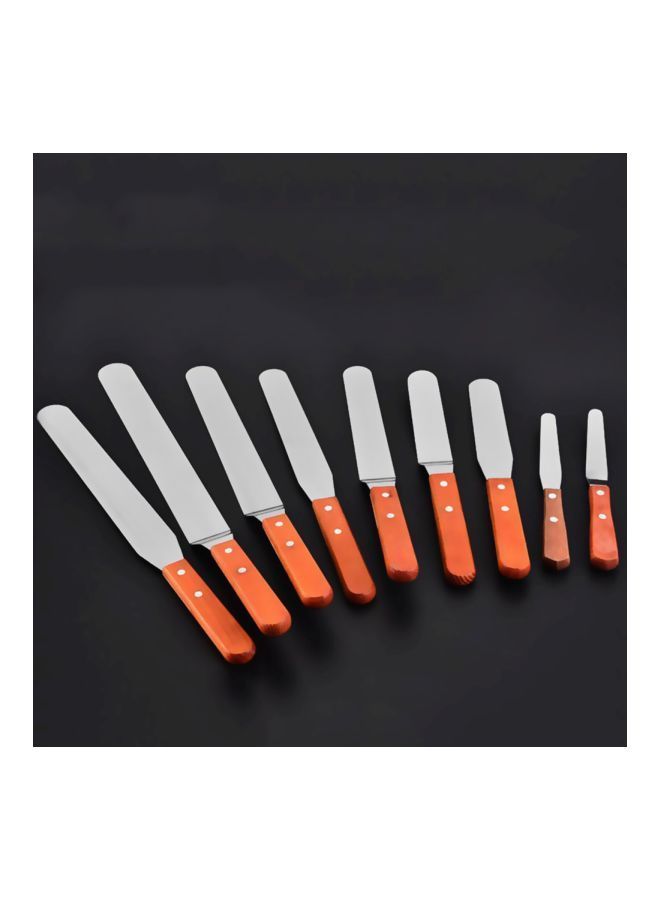 Stainless Steel Spatula Silver/Orange 26x3.2centimeter