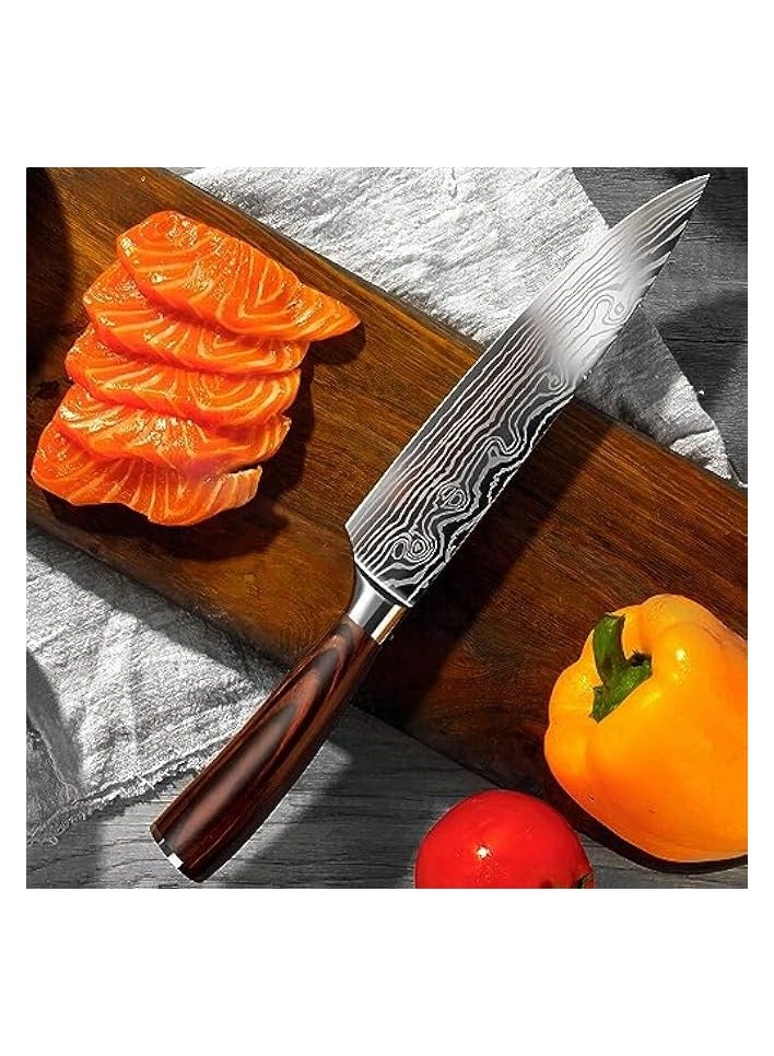 Chef Knife - Professional Kitchen Knife 8 Inches - German High Carbon Stainless Steel with Sheath & Box