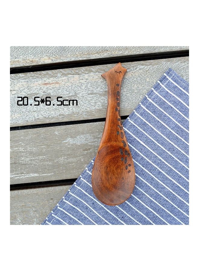 Wooden Soup Spoon Brown