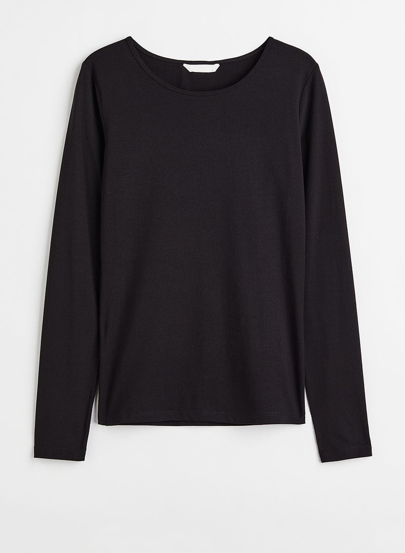 Long-Sleeved Jersey Top