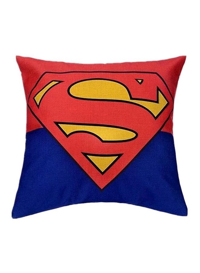 Decorative Pillow Cover Red/Blue 45x45cm