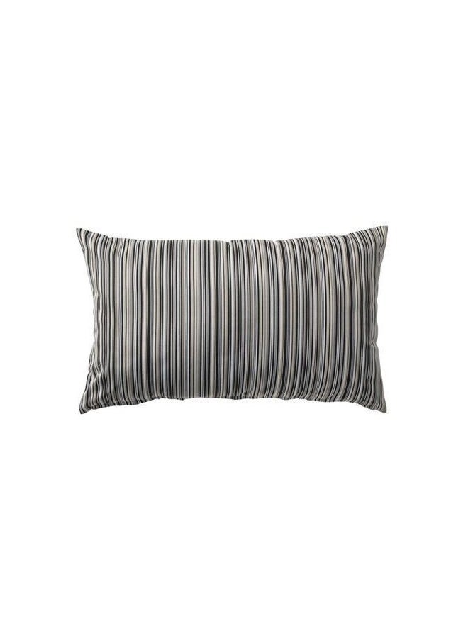 Decorative Cushion Cover Black/Grey/White 40x65cm