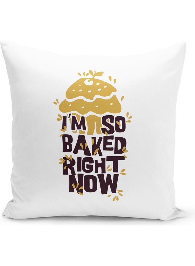 Baked Mushroom Design Decorative Pillow Multicolour