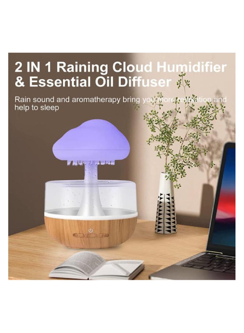 Micro Bliss: Cloud Humidifier & Desk Fountain for Relaxation