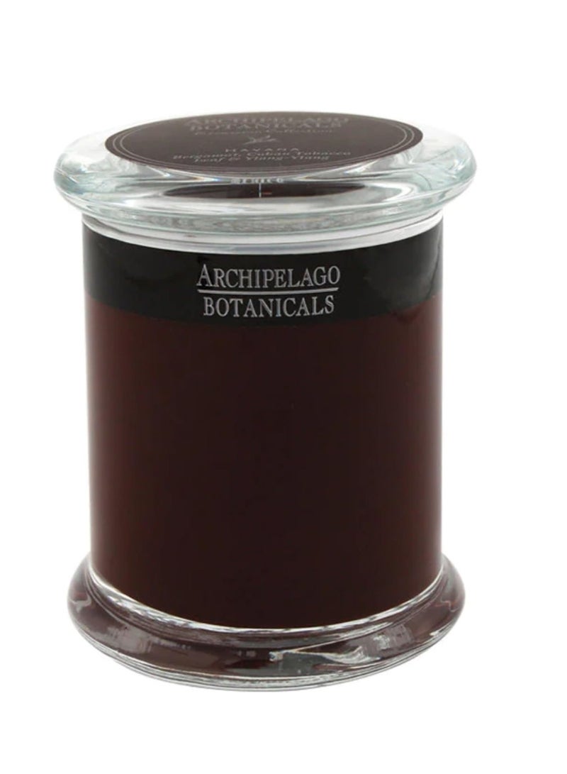 Archipelago Botanicals Havana Glass Jar Candle, Bergamot, Tobacco Flower and Ylang Ylang Scent, Lead-Free Candle Wicks, Burns Approx. 60 Hours (8.6 oz)