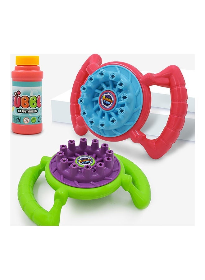 Wheel Shaped Automatic Bubble Blower Toy