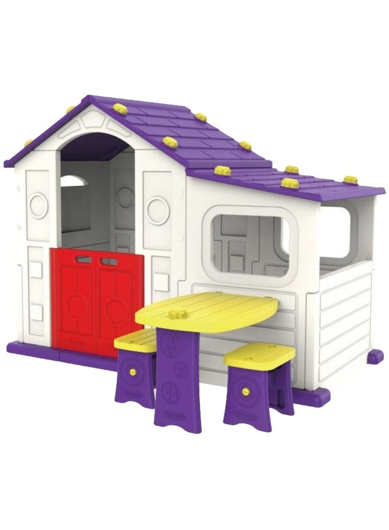 Big Playhouse w/ Play Shed, Table & Chairs