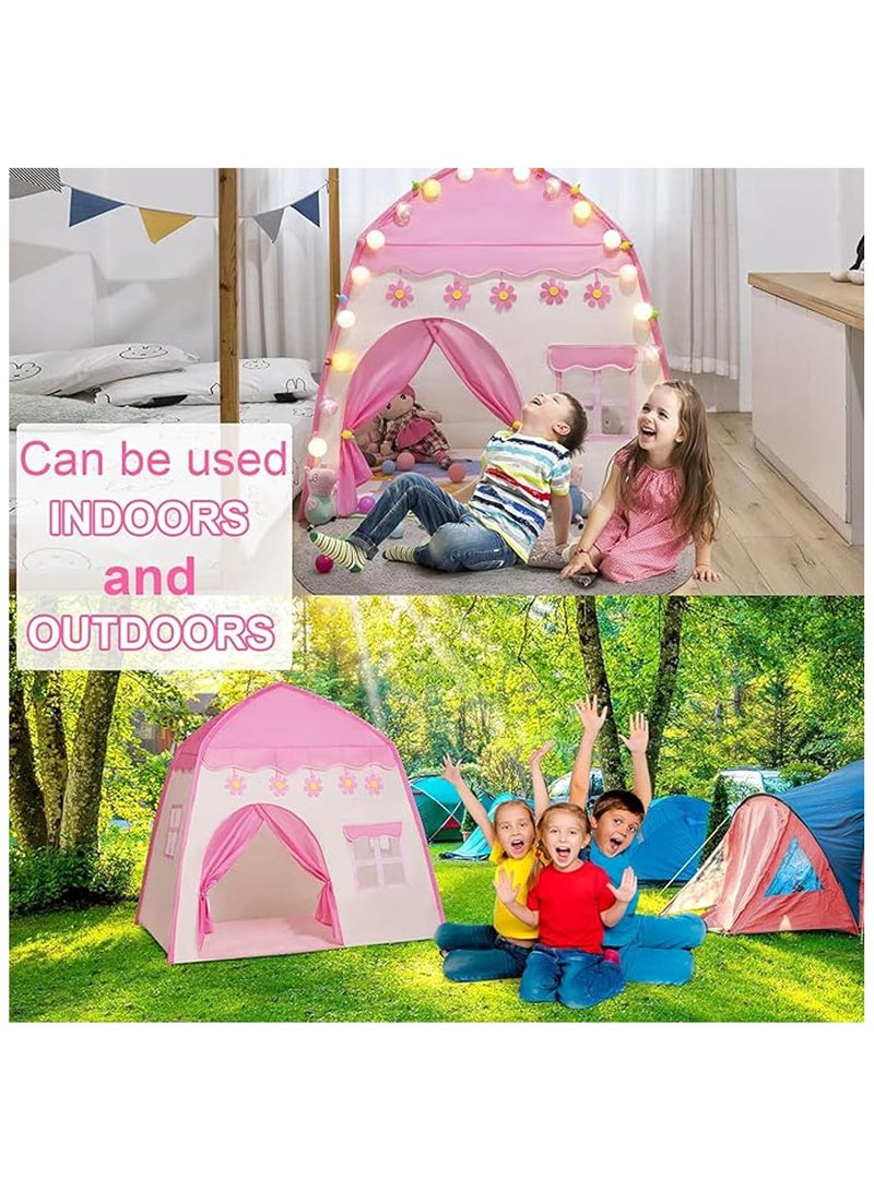 Kids Princess Castle Tent – Children Playhouse for Indoor Outdoor, Easy to Assemble, Boys & Girls Birthday Gift