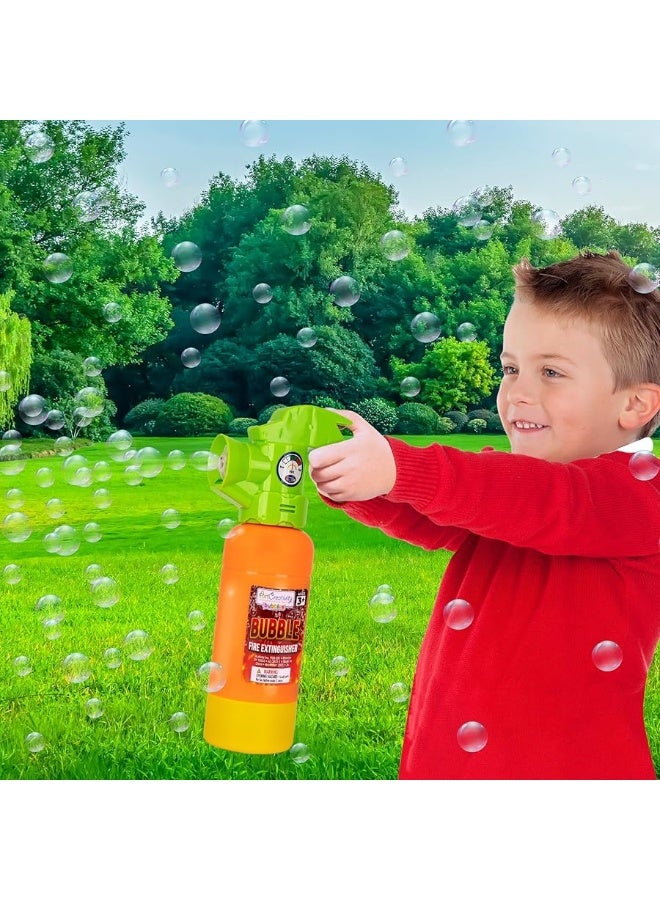 ArtCreativity Kids Fire Extinguisher Bubble Toy - Bubble Blower Firefighter Toy for Kids 2 3 4 5 with Bubble Solution Included - Automatic Bubble Toy Fire Extinguisher - Fireman Props for Boys 6 7 8 9