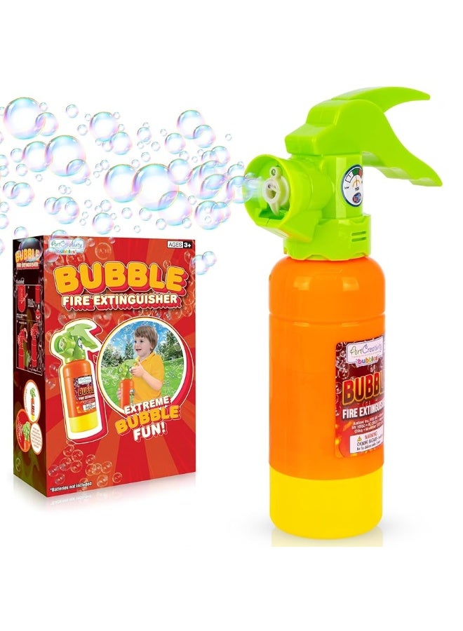 ArtCreativity Kids Fire Extinguisher Bubble Toy - Bubble Blower Firefighter Toy for Kids 2 3 4 5 with Bubble Solution Included - Automatic Bubble Toy Fire Extinguisher - Fireman Props for Boys 6 7 8 9