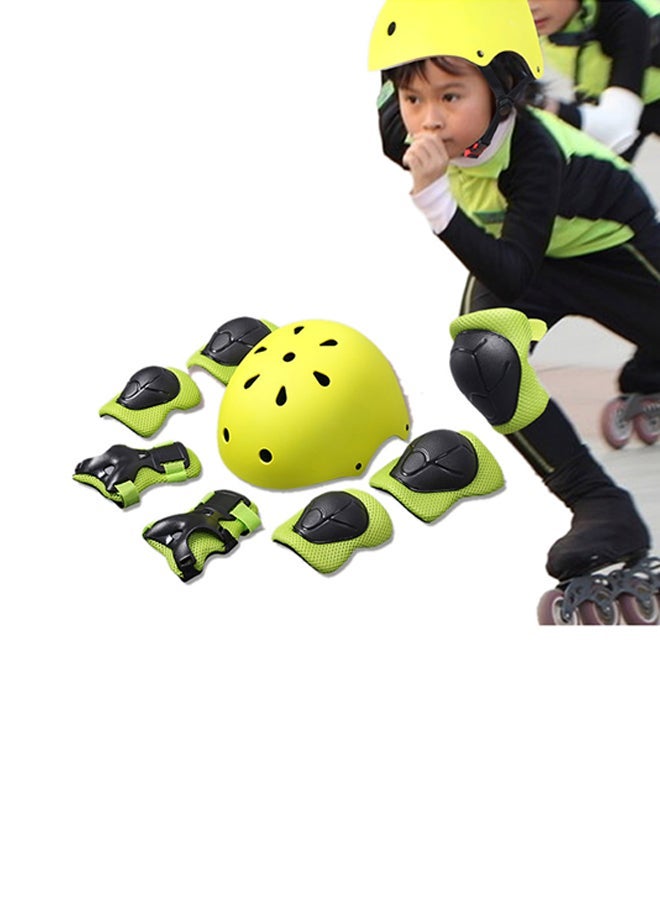 Children's Balance Wheel Slip Knee Pads Elbow Guards Helmet 7 set 1kg