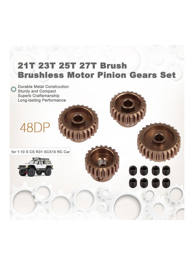 48DP Brushless Motor Pinion Gears Set 7.5x1x3cm