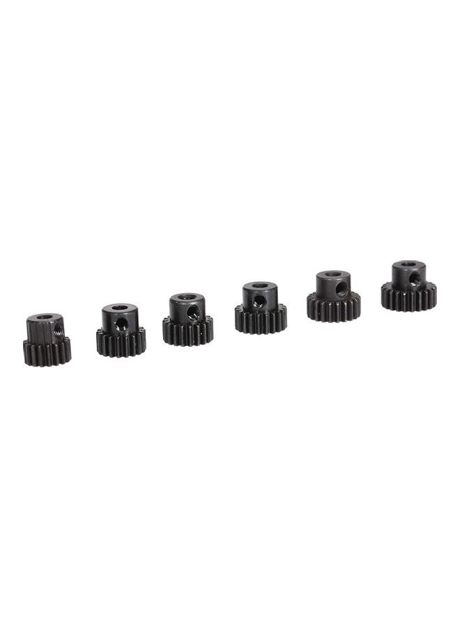 6-Piece Metal Pinion Motor Gear For 1/10 RC Buggy Car Monster Truck 8.5x2.5x4cm