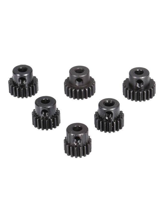 6-Piece Metal Pinion Motor Gear For 1/10 RC Buggy Car Monster Truck 8.5x2.5x4cm