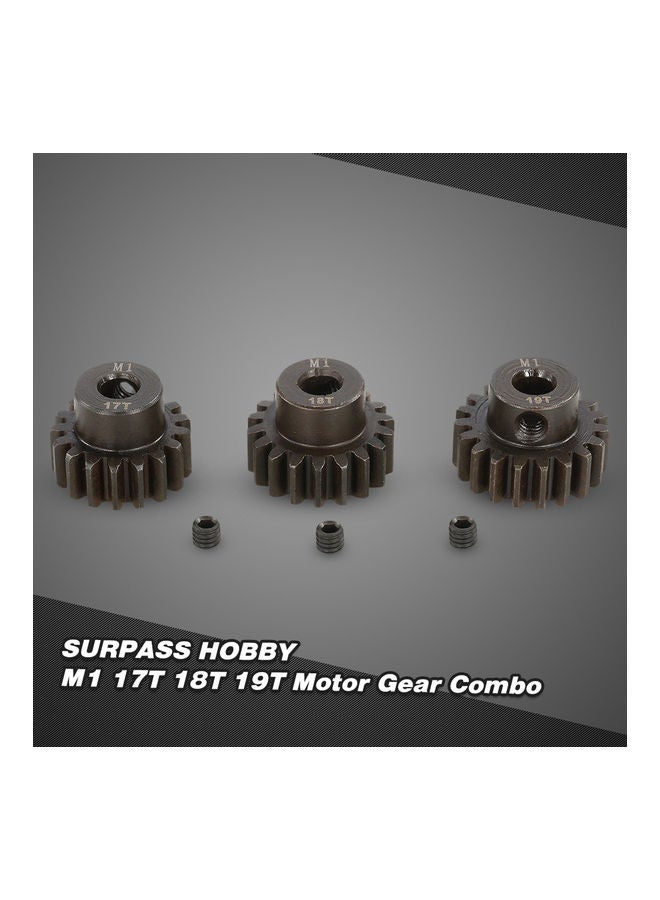 3-Piece Pinion Motor Gear For 1/8 RC Buggy Car Monster Truck 9x2x5cm