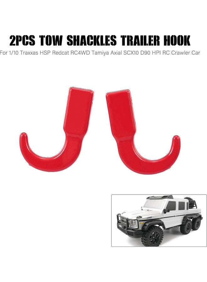 2 Piece Tow Shackles Trailer Hook 10x1x4.5cm