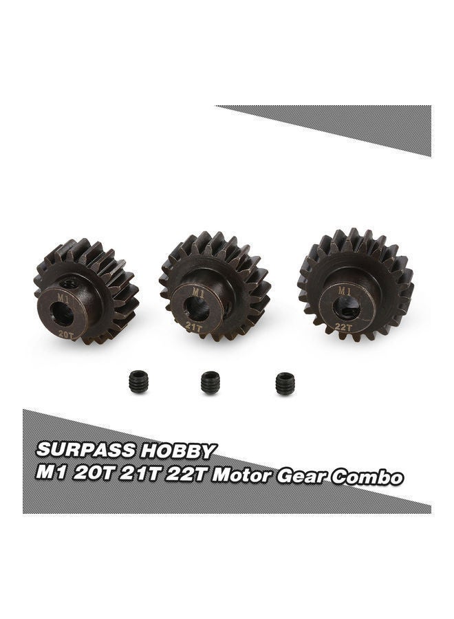 3-Piece Pinion Motor Gear For 1/8 RC Buggy Car Monster Truck 9x2x5cm