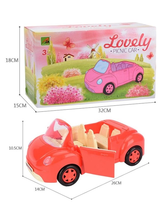 Convertible Picnic Sports Car Set 32 x 15 18cm