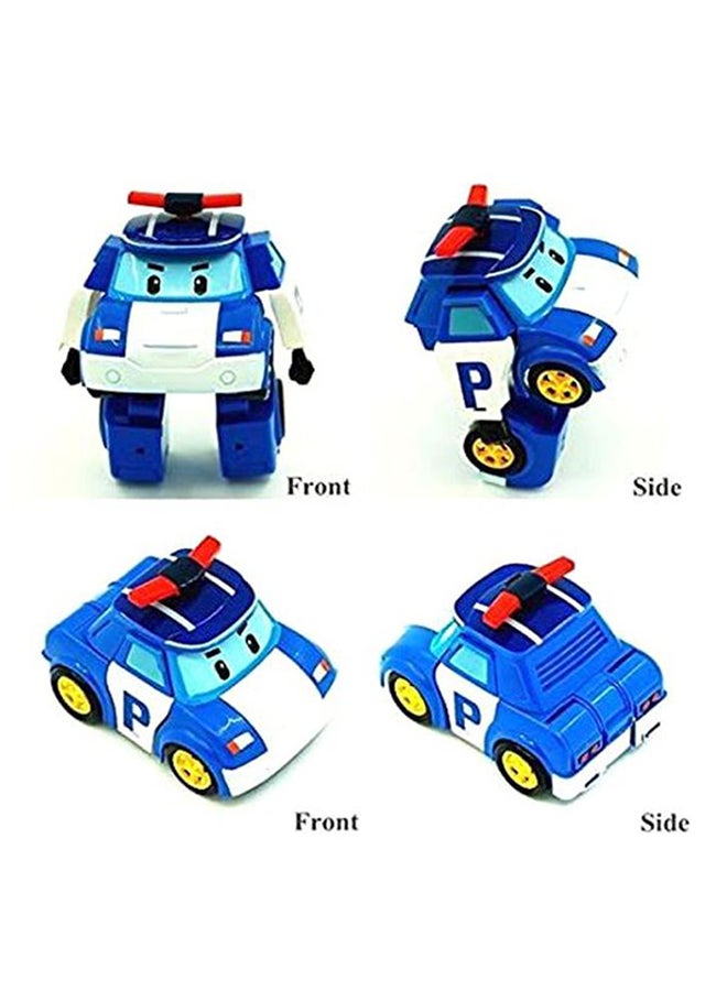 4-Piece Robocar Police Korea Robot Car Transformation Toys