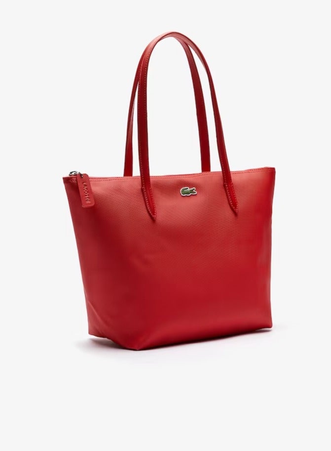 Women's L12.12 Concept Fashion Versatile Large Capacity Zipper Handbag Tote Bag Shoulder Bag Medium Red