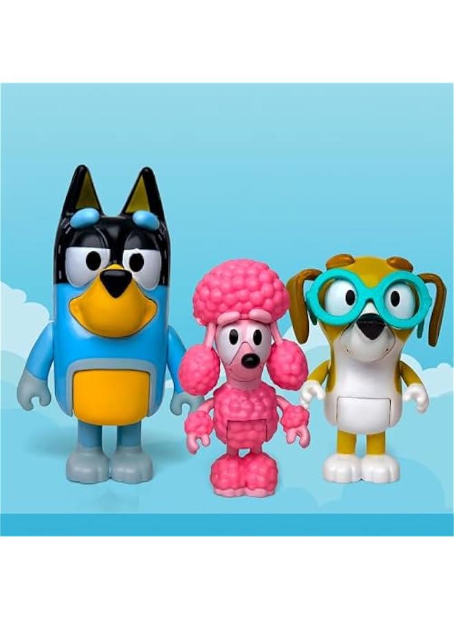 12PCS Inspired by Bluey Dogs Figures Toys Playset, Wolves-Action Figures Family and Friends Set