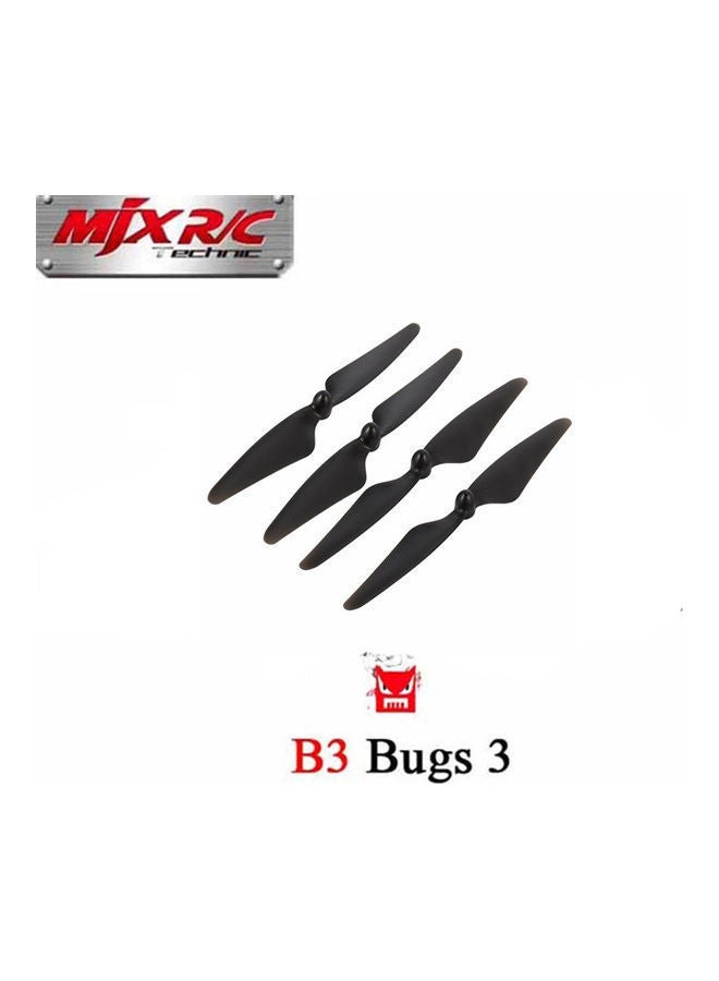 4-Piece Propellers Blades For MJX B3 Rc Quadcopter Drone 20x20x20cm