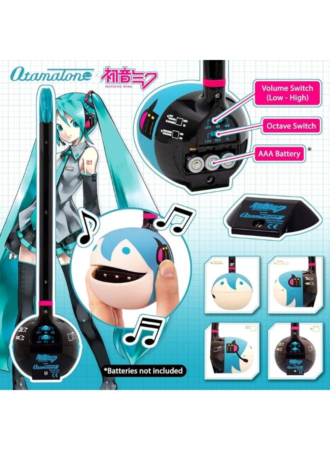 Otamatone Classic Hatsune Miku Vocaloid [Officially Licensed] Japanese Character Electronic Musical Instrument Portable Synthesizer from Japan Maywa Denki for Children Kids and Adults Gift