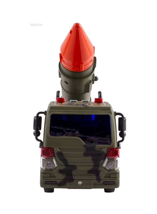 Friction Powered Launcher Fighter Military Truck Multicolour 4.8 x 12.8 7.8cm