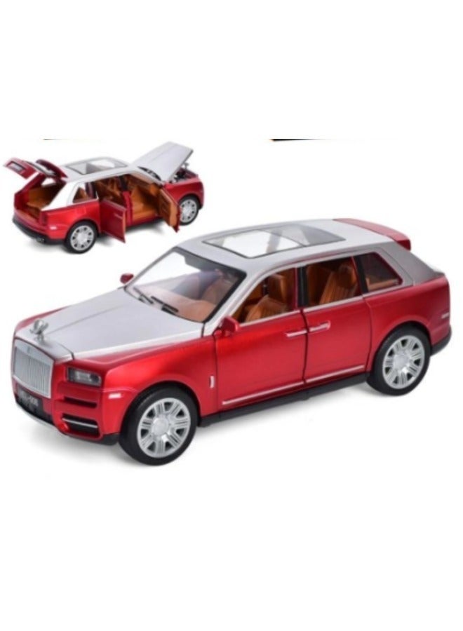 Diecast Luxury Car Model with Sound and Light Features