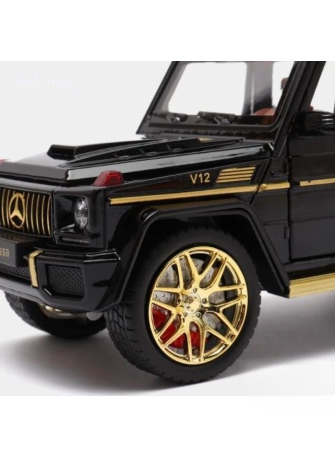 1:22 Alloy Car Model Diecast Metal Off-Road Vehicle Car Model Simulation Sound Light Collection Kids Toy Gift