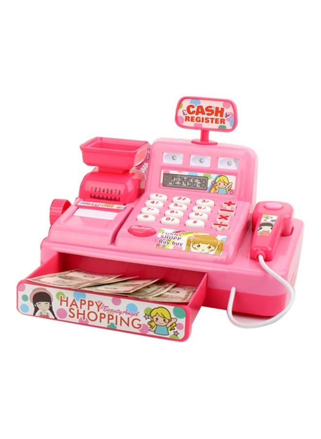 Simulation Market Cash Register with Light Music Kids Pretend Play Toy