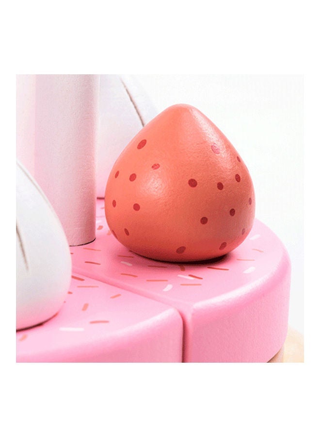 Stimulated Happy Birthday Fruit Cake Set Kids Pretend Play Toy