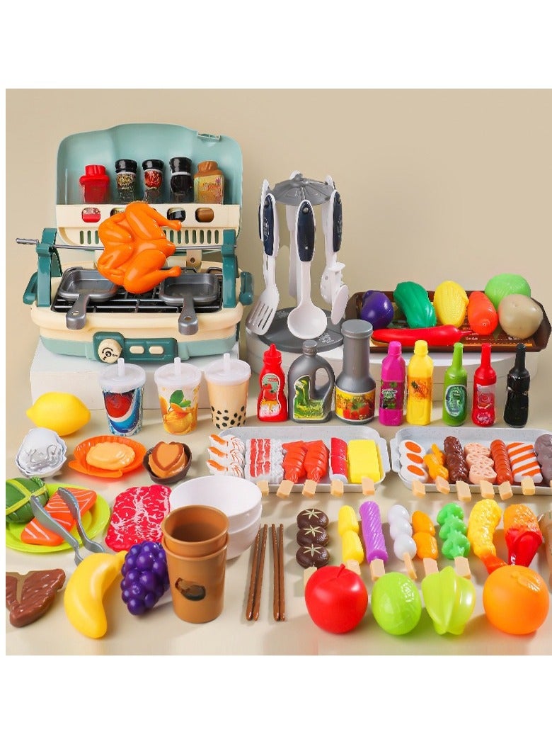 Children's Home Simulation Food Kitchen Toys Camping Kitchenware Set