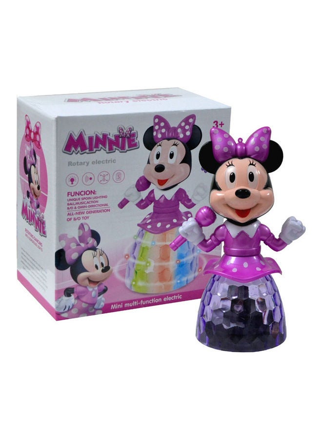 Minnie 3D Light Function Rotating Toy 17cm