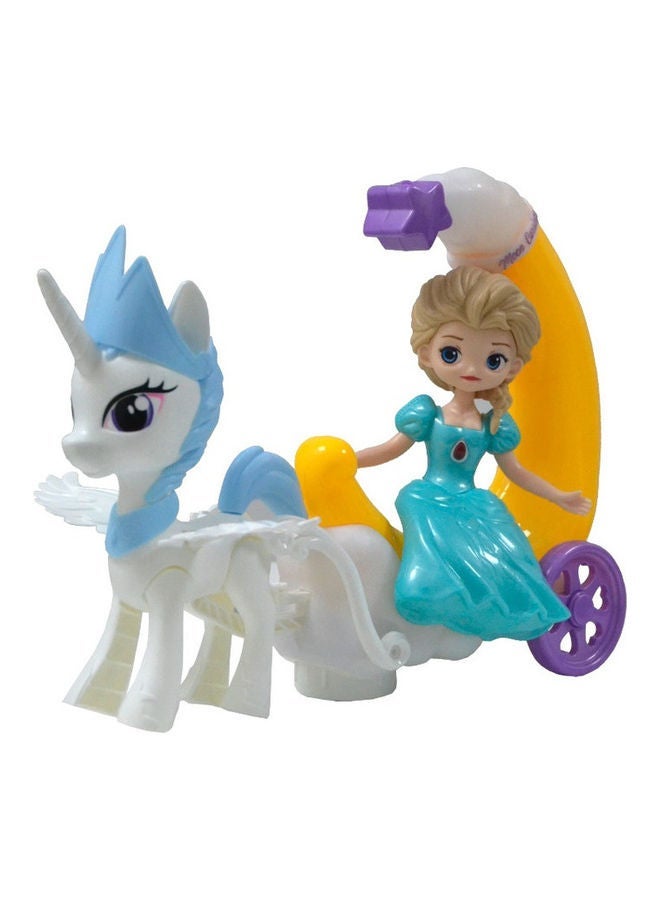 Moon Carriage Princess Series Toy With Light And Sound 24.5cm