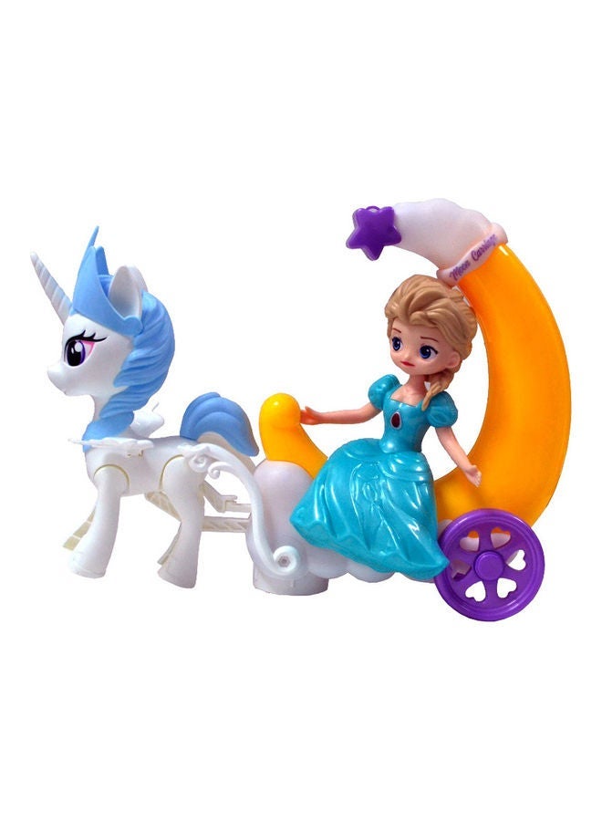 Moon Carriage Princess Series Toy With Light And Sound 24.5cm